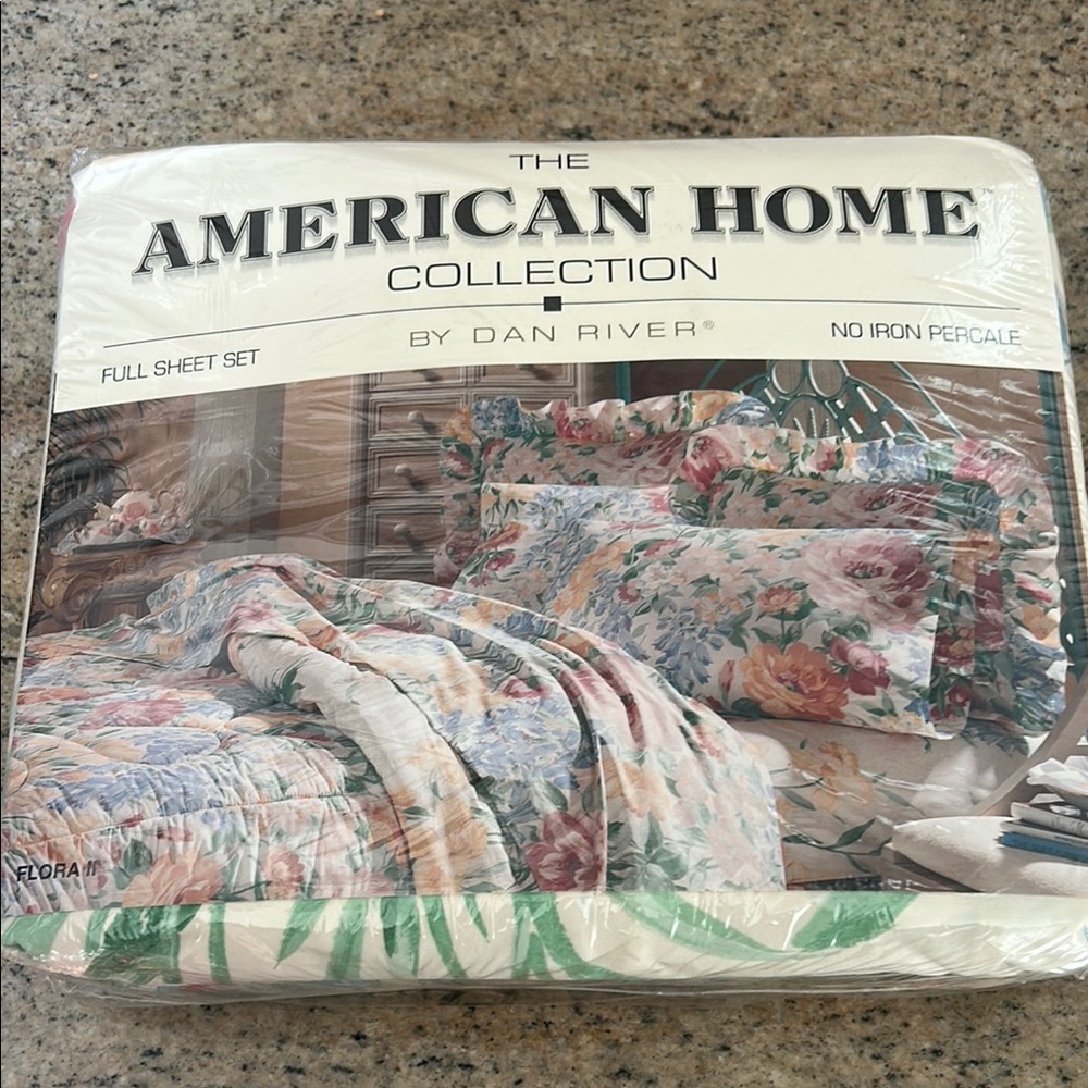 American Home Collection Floral Full Sheet Set by
